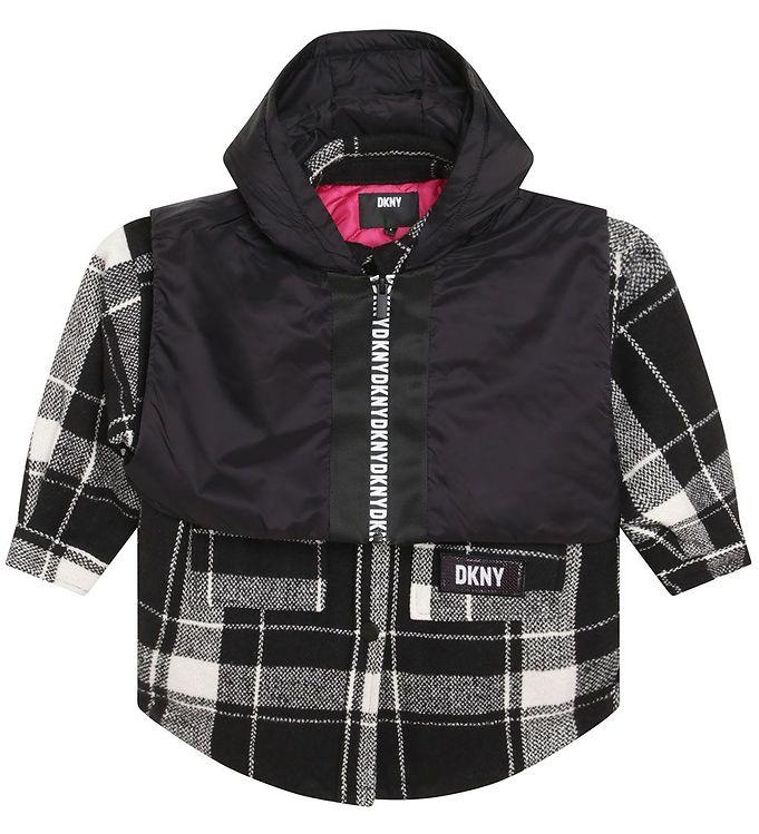 Dkny Frakke - Sort Hvidternet M  Vest