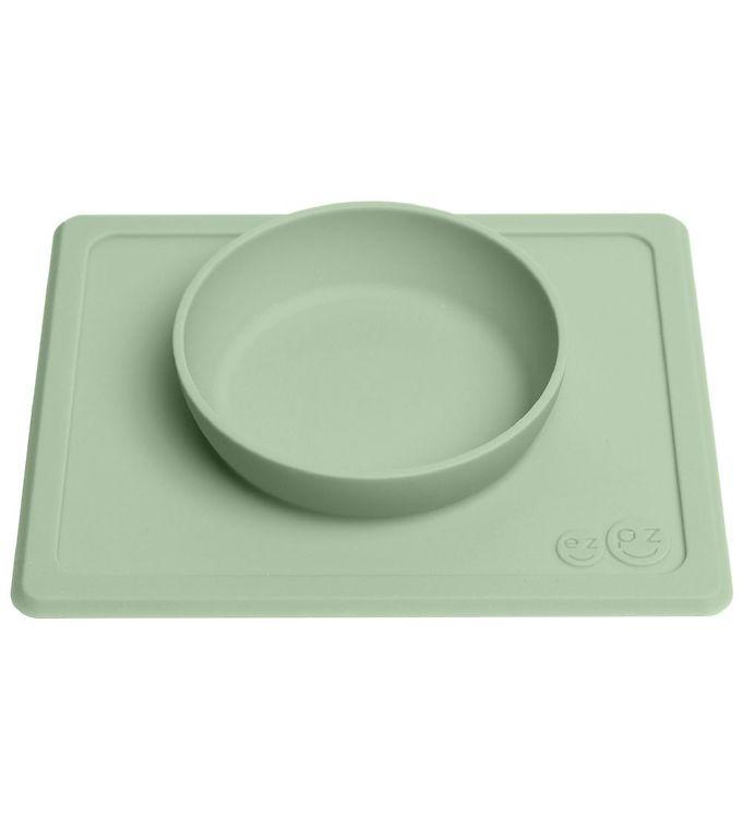 Ezpz Happy Mini Bowl - Silikone - Støvet Grøn