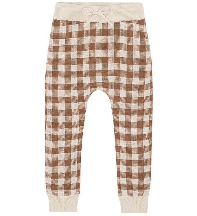 Monsieur Mini Leggings - Gingham - Offwhite Toffee
