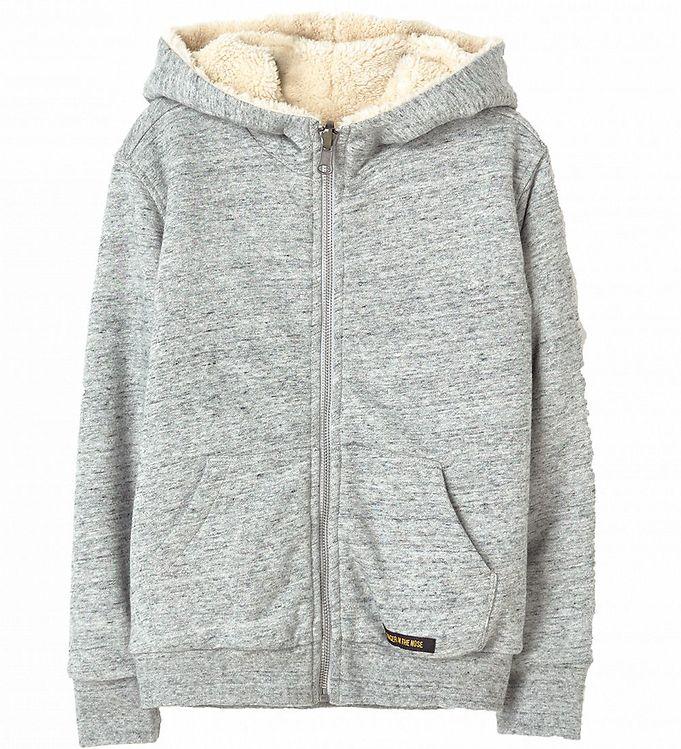 Finger In The Nose Cardigan - Vendbar - Hooper - Gråmeleret Hvid