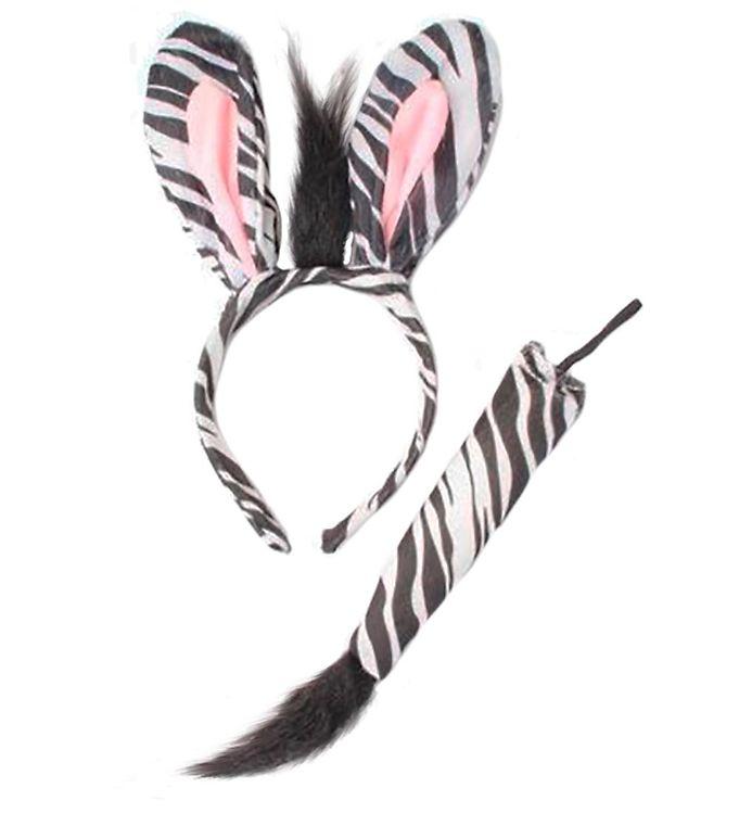 Molly   Rose Udklædning - Hårbøjle Hale - Zebra