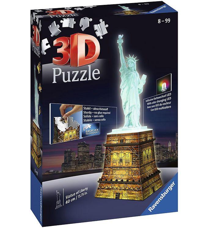 Ravensburger  D Puslespil -   Brikker - Statue Of Liberty Nigh