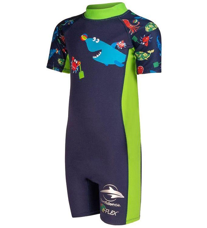Konfidence Badeheldragt - Uv  - Navy Lime Fergal