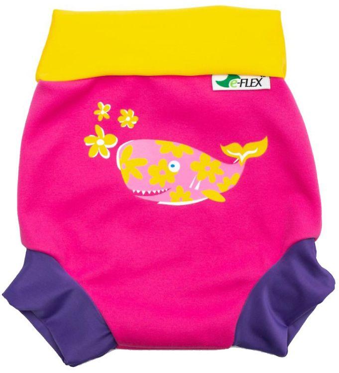 Konfidence Blebadebukser - Uv  - Swim Nappy - Pink Yellow Joni