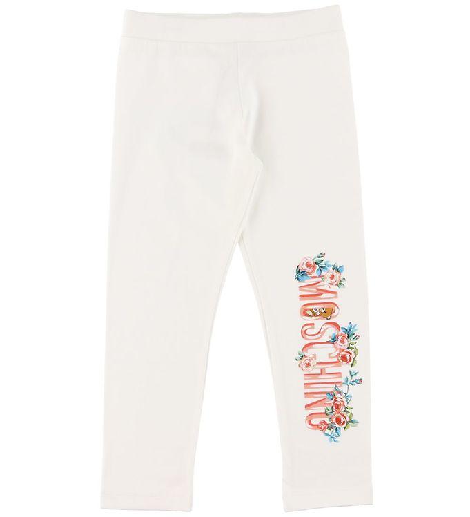 Moschino Leggings - Cloud M  Tekst Blomster