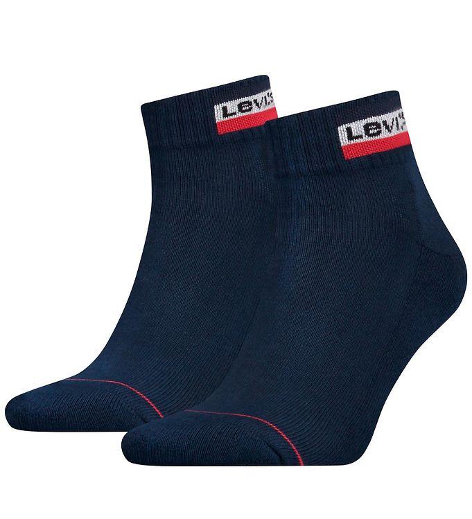 Levis Ankelstrømper -  -pak - Mid Cut - Navy