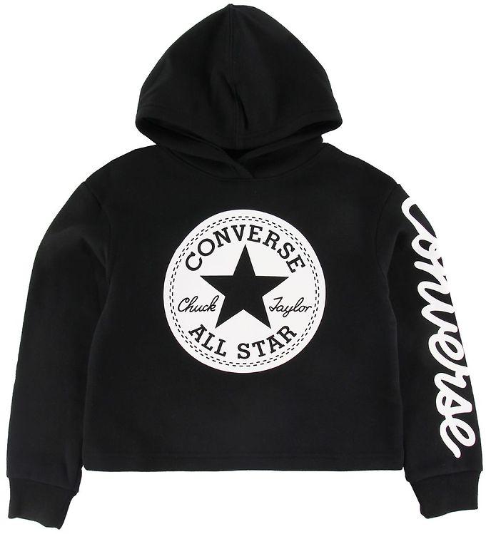 Converse Hættetrøje - Sort M  Logo