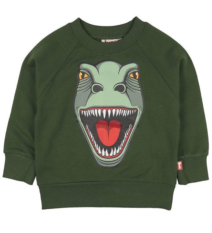 Dyr Cph Sweatshirt - Dyrbellow - Grøn Dinosaurus