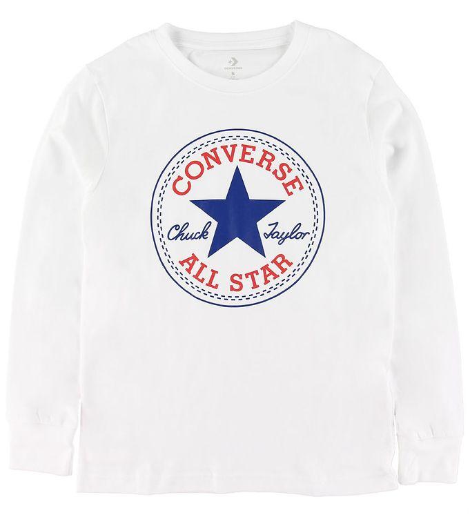 Converse Bluse - Hvid M  Logo