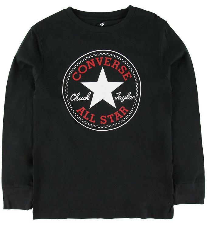 Converse Bluse - Sort M  Logo