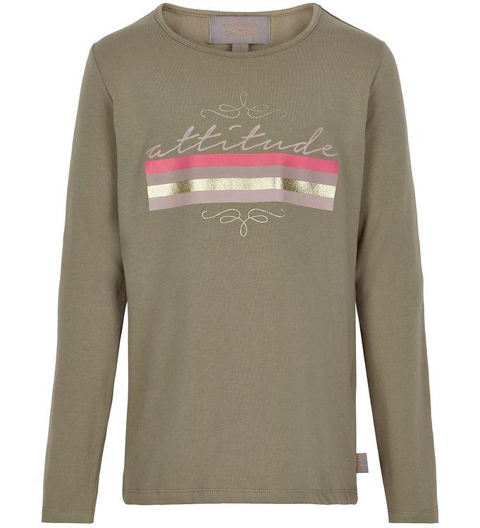 Creamie Bluse - Attitude - Covert Green M  Print