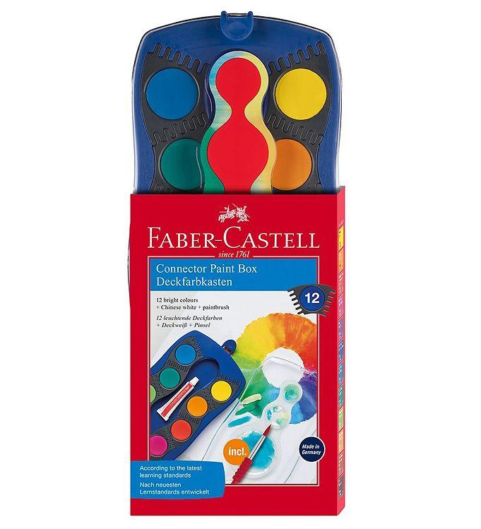 Faber-Castell Connector Vandfarver - 12 Multifarver