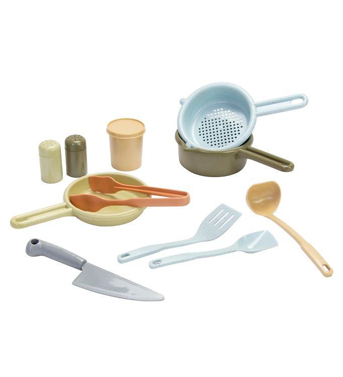 Dantoy Bio Plastic Køkkensæt -   Dele - Pastel