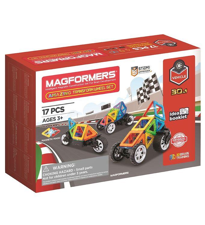 Magformers Transform Wheel Sæt – 17 Dele til Leg
