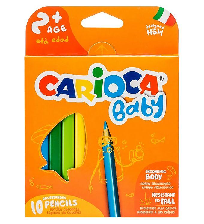 Carioca Baby Farveblyanter - 10 stk - Multifarvet tilbud
