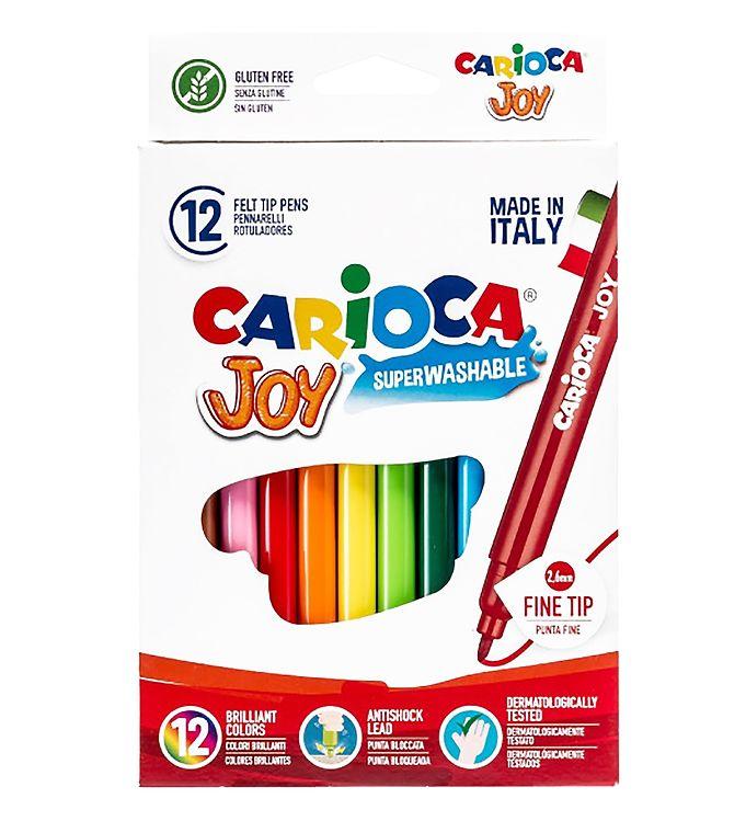 Carioca Fine Tip Tuscher - 12 Stk - Multifarvet Tilbud!