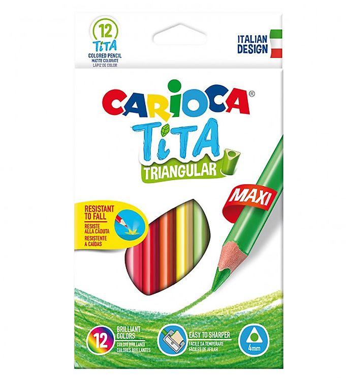 Carioca Maxi Farveblyanter - 12 Multifarver på tilbud!