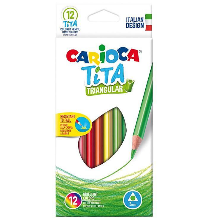 Carioca Farveblyanter - Trekantet -   Stk - Multifarvet