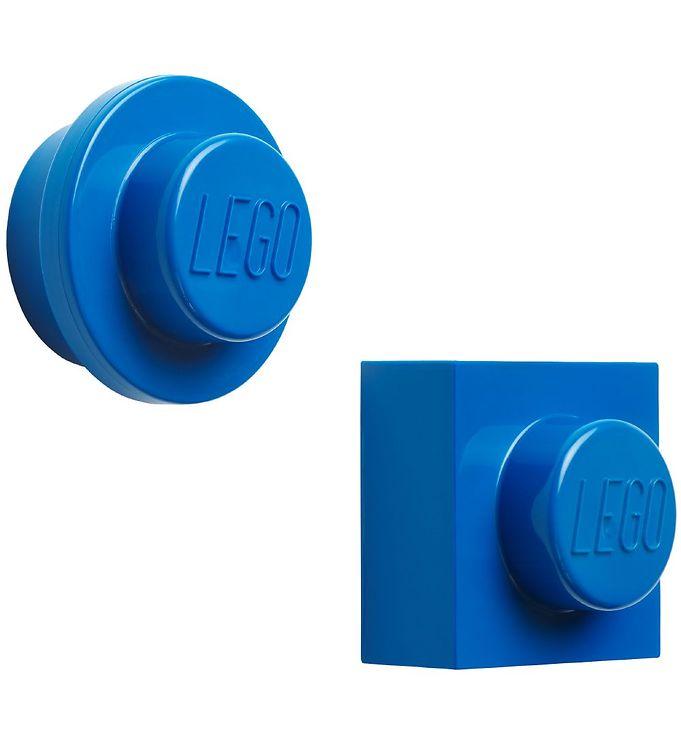 Lego Opbevaringsmagneter - 2 Stk - Blå
