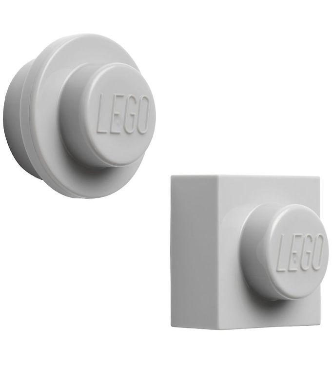 Lego Opbevaringsmagneter - 2 Stk - Grå