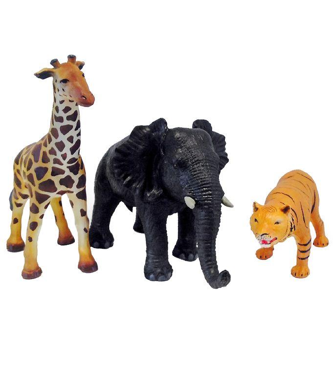 Green Rubber Toys Dyr -   Stk  -   Cm - Jungledyr