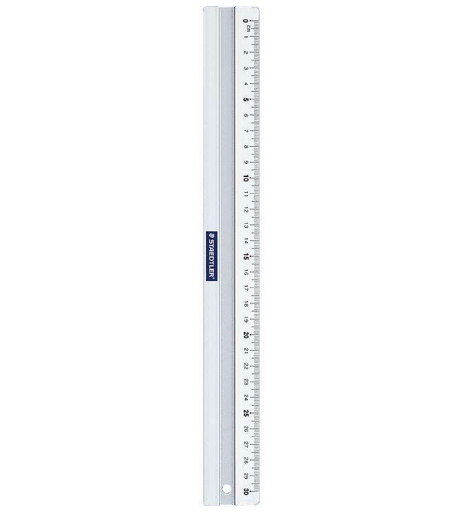 Staedtler Aluminium Lineal - 30 Cm til Skolebrug
