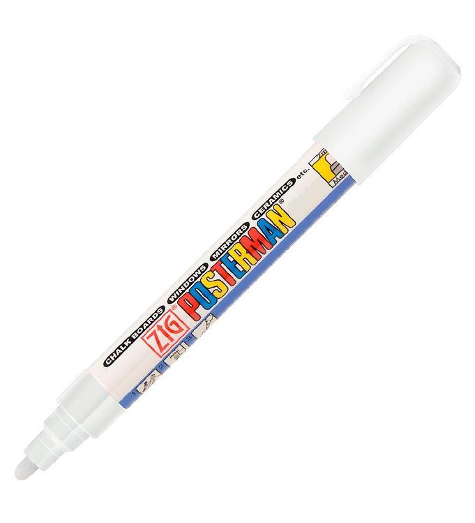 Zig Tusch - Vandfast -   Mm - Hvid