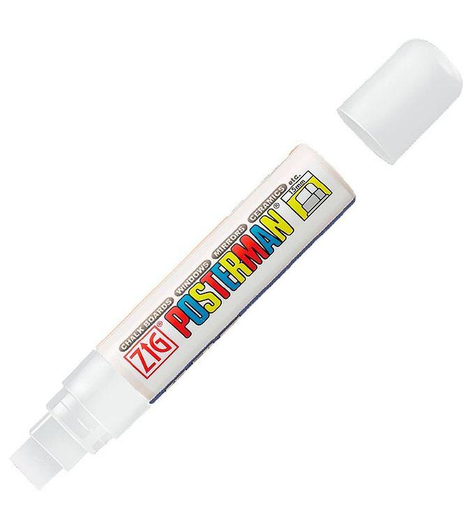 Zig Tusch - Vandfast Hvid - 15 Mm - Hurtig Levering!