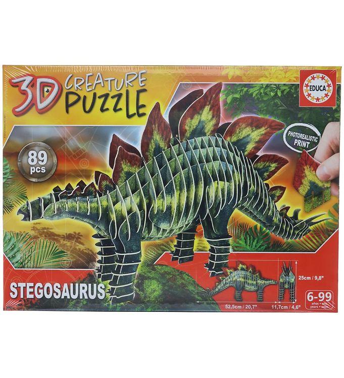 Educa  D-puslespil - Stegosaurus -   Brikker