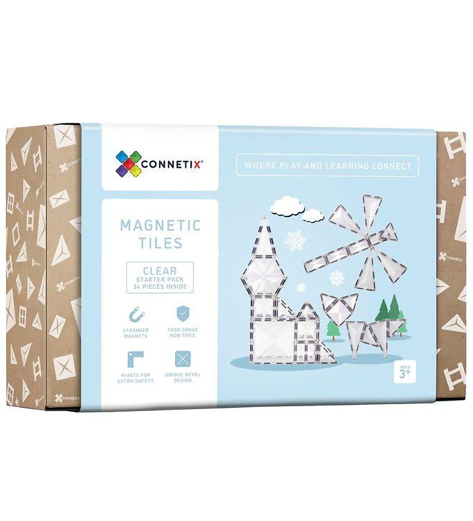 Connetix Magnetsæt -   Dele - Clear