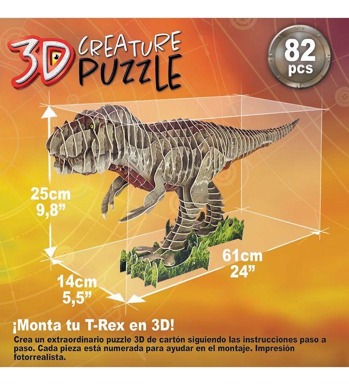 Educa  D-puslespil - T-rex -   Brikker