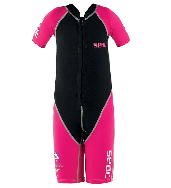 Seac Badeheldragt - Dolphin Shorty Girl   Mm - Sort Pink