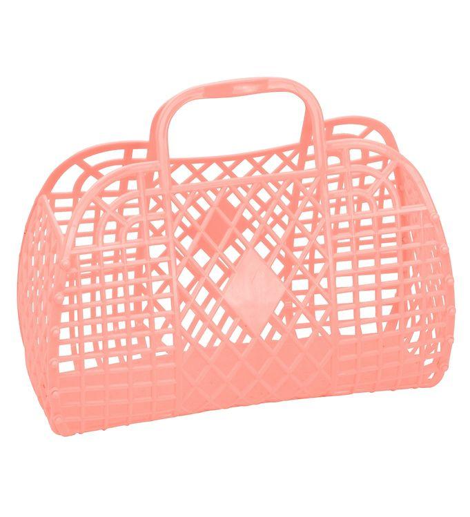 Sun Jellies Lille Foldekurv - Retro - Peach