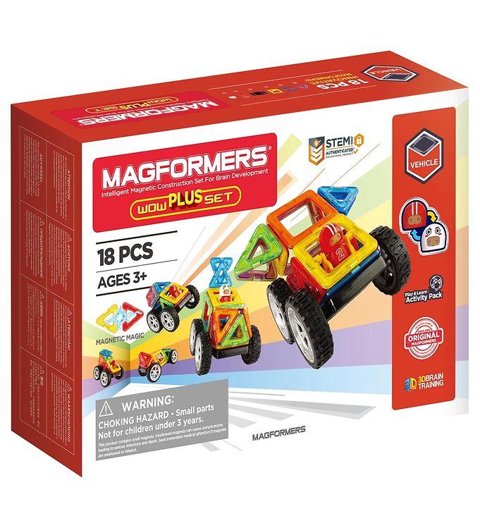 Magformers Wow Plus Sæt - 18 Dele til Magnetleg