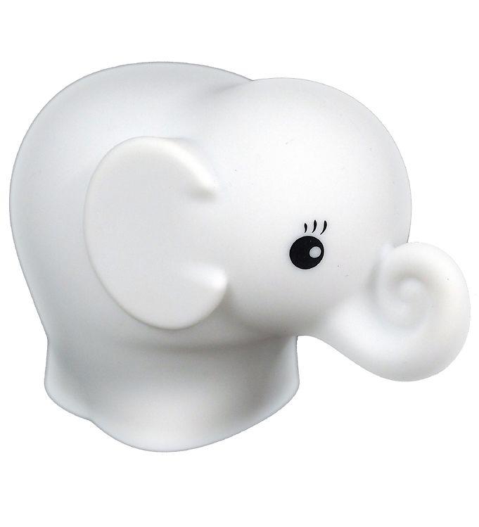 Molly Elefant Natlampe - Tiny Tot - Hvid/Multifarvet
