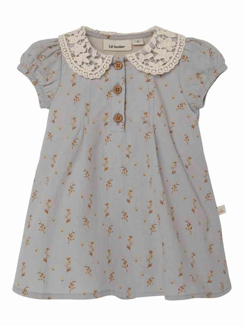 Lil Atelier Daisy Body Kjole- Harbor Mist -   Cm