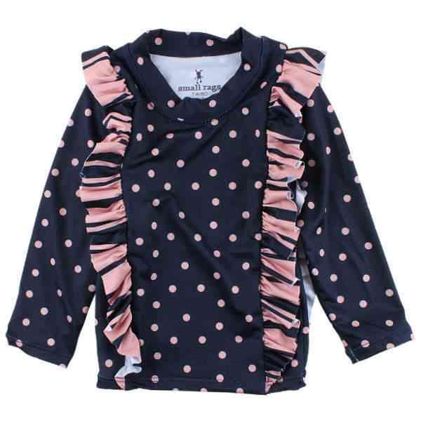 Small Rags - Langærmet Badebluse Uv  - Navy Iris -