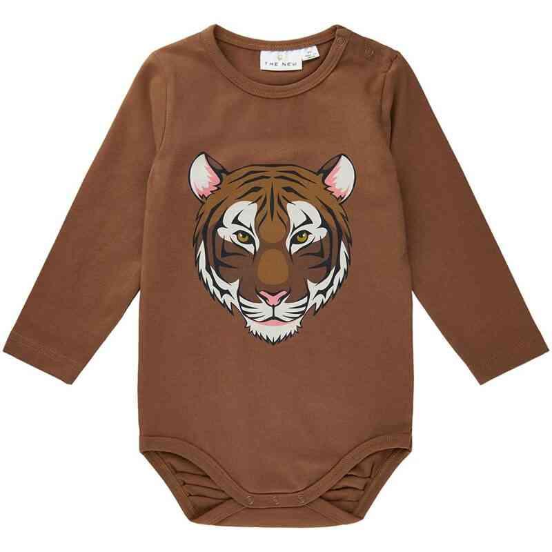 Ny Arog Langærmet Bodystocking - Toffee - Baby dreng