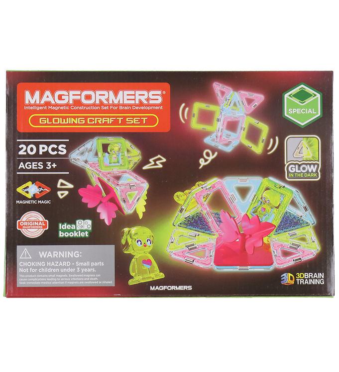 Magformers Magnetsæt -   Dele - Glowing Craft