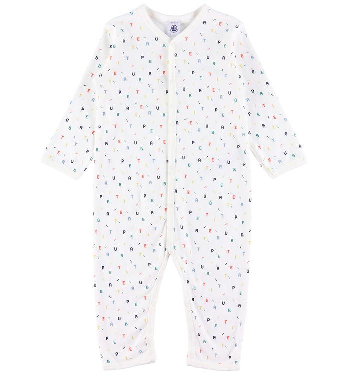 Petit Bateau Natdragt - Marshmellow Multi Farver på Tilbud