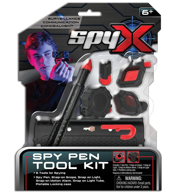 Spyx - Spy Pen Toolkit - Sort Rød