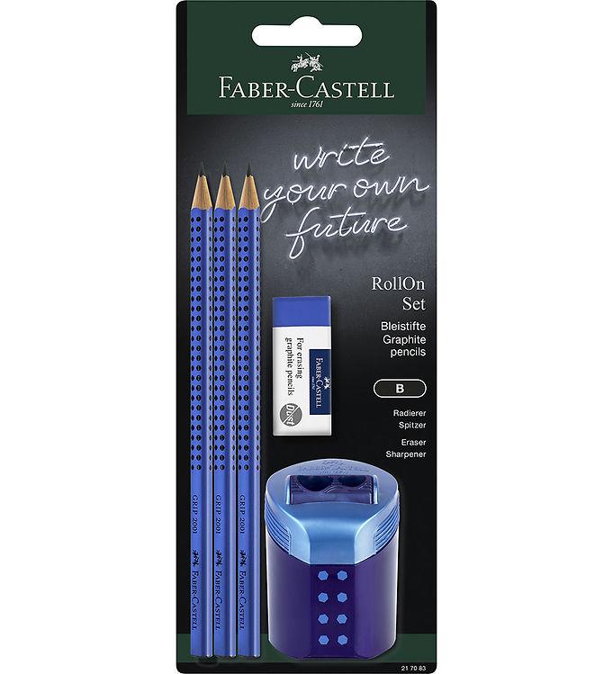 Faber-castell Blyantsæt - Roll On -   Dele - Sky Blue