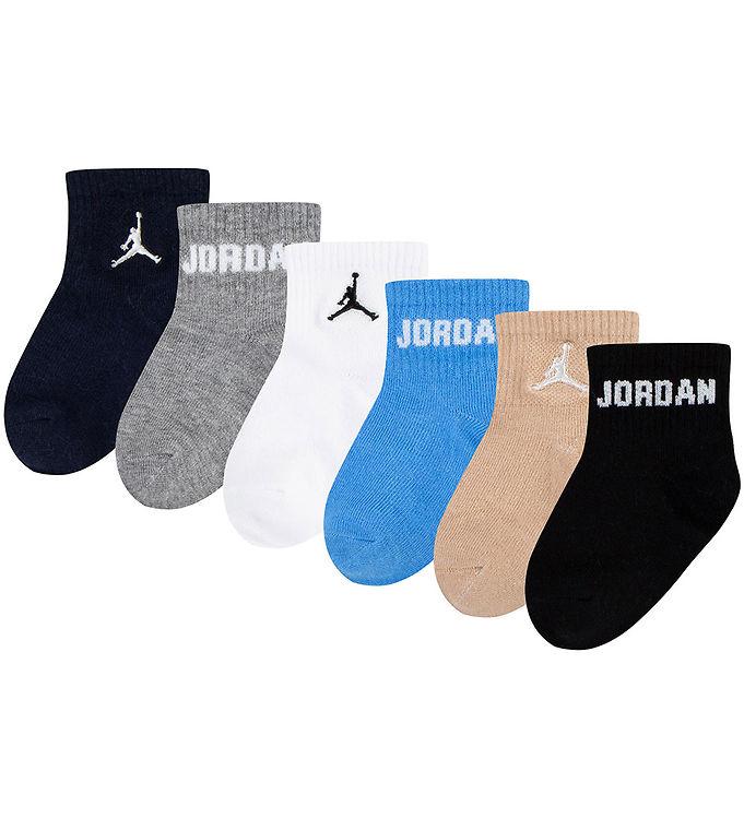 Jordan Ankelstrømper -  -pak - Blå Grå Beige Hvid Sort
