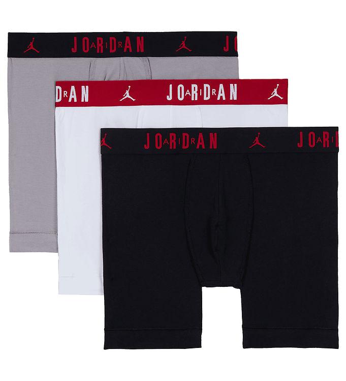 Jordan Boxershorts -  -pak - Sort Hvid Grå
