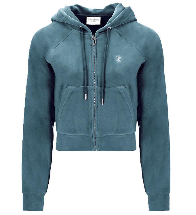 Juicy Couture Velour Cardigan - Madison i Blå