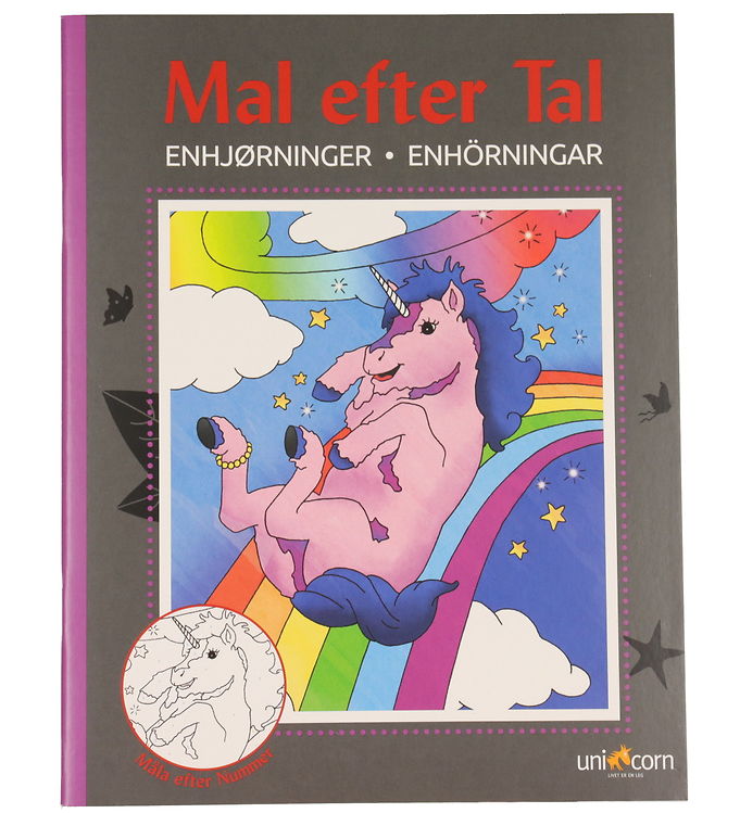 Mandalas Malebog - Mal Efter Tal - Enhjørninger