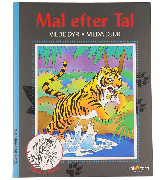 Mandalas Malebog - Mal Efter Tal - Vilde Dyr