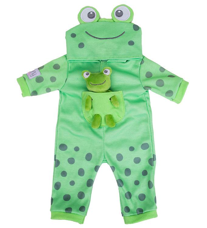 Tiny Treasures Dukketøj - Froggy All-in-one