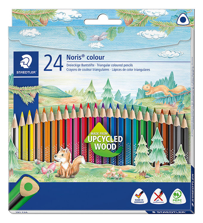 Staedtler Farveblyanter - Noris Upcycled Wood -   Stk