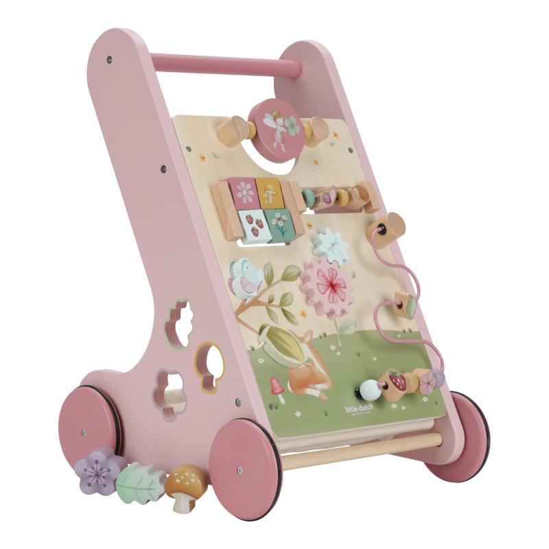Little Dutch Multi-aktivitets Gåvogn - Fairy Garden Udsalg